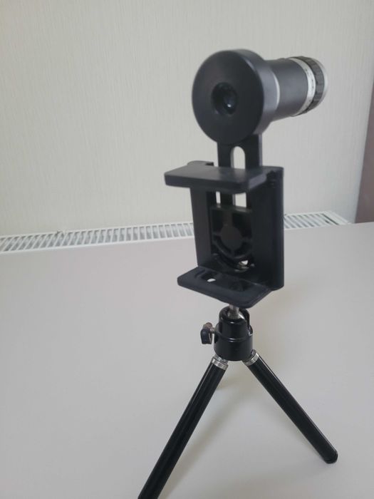 Продам монокуляр, міні штатив, об'єктив для смартфону