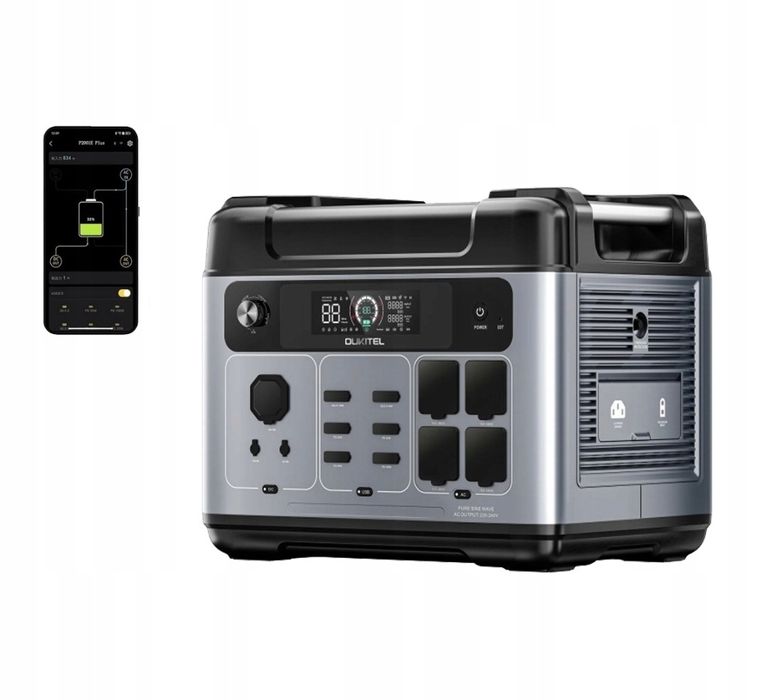 Przenośna stacja zasilania 2048 wh 2400w ups OUKITEL P2001  plus