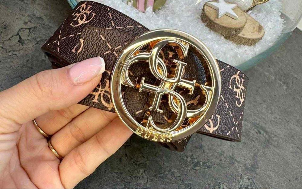 Guess brazowy pasek damski nowy