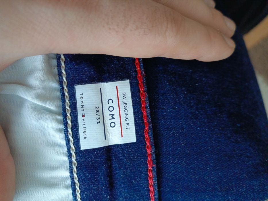 Damskie jeansy Tommy Hilfiger Como Skinny W28 L32 – Granatowe – Jak No
