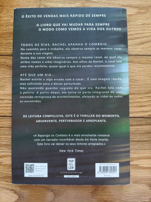 Livro " A rapariga no comboio"