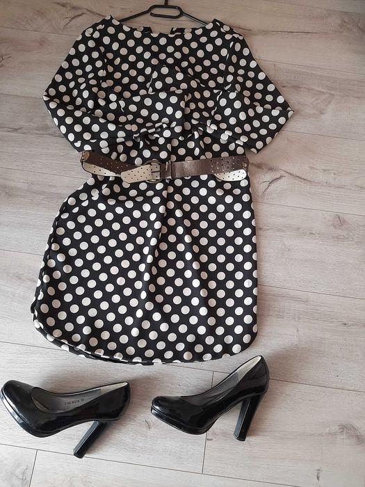 Sukienka w grochy H&M r.S/M