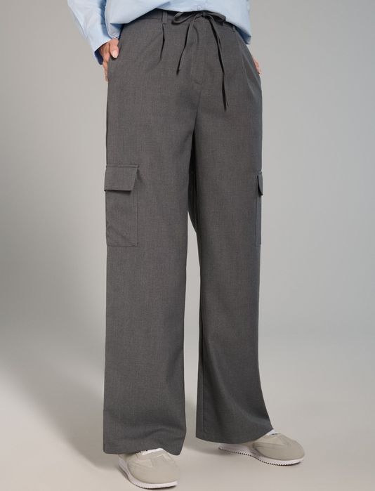 Sinsay M spodnie szare wide leg