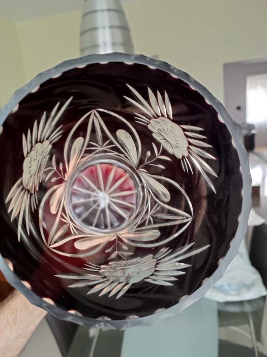 Wazon - kryształ z PRL-u