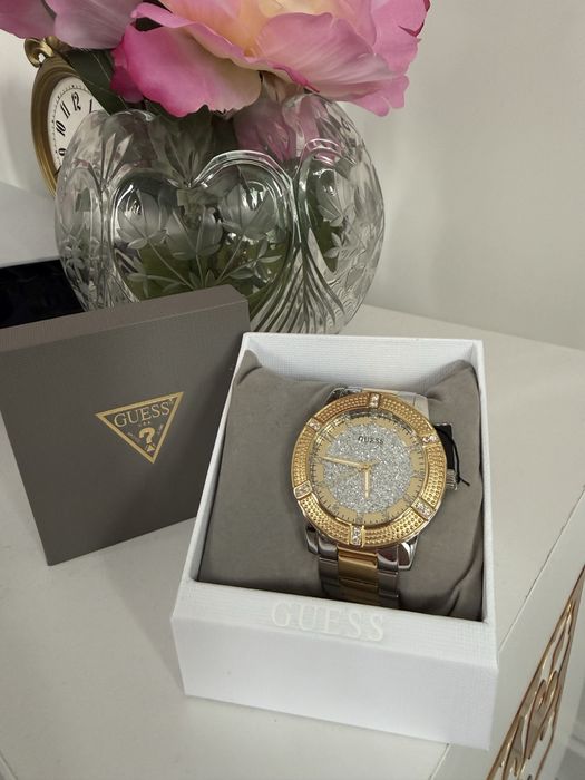 Zegarek Guess U1347L3 srebrno złoty