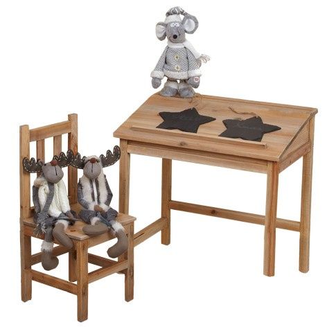 Carteira de Escola Secretária Cadeira Vintage Look-by OVO Home Design