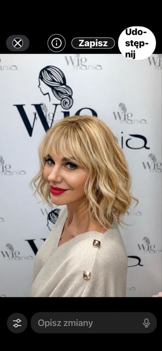 Peruka z włosów naturalnych