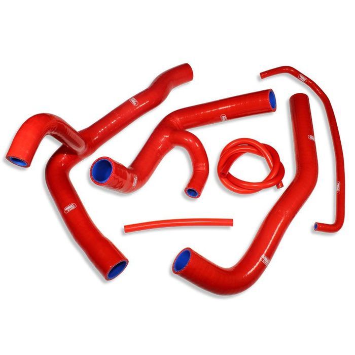 kit tubos radiador samco yamaha yzf-r6 06 - 20 vermelho