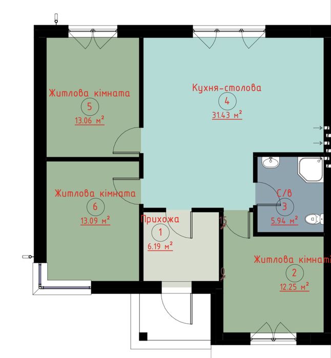 Продаж якісного дуплексу 82м2 на 3,5 сот в Струмівці