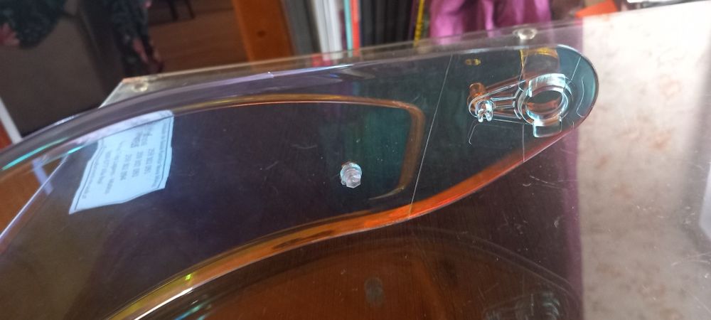 Viseira de mota espelhada laranja – Nova, com embalagem