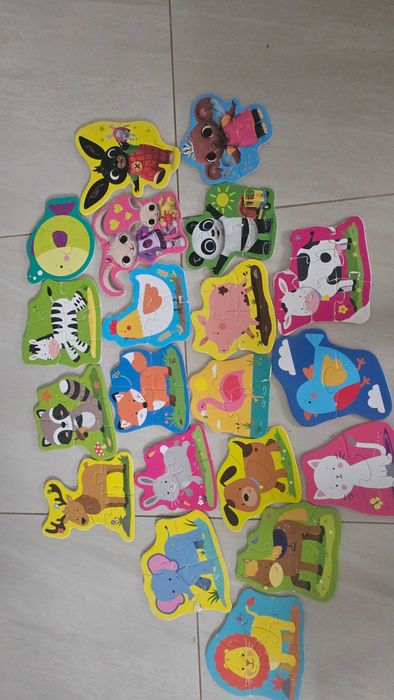 Puzzle gry memory kolejka dużyvzestaw dla 2 3 latka