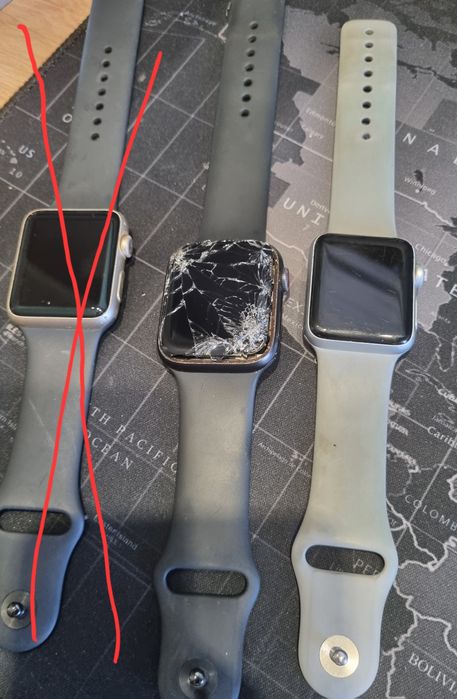 Zestaw Apple Watch 6/3 - uszkodzone