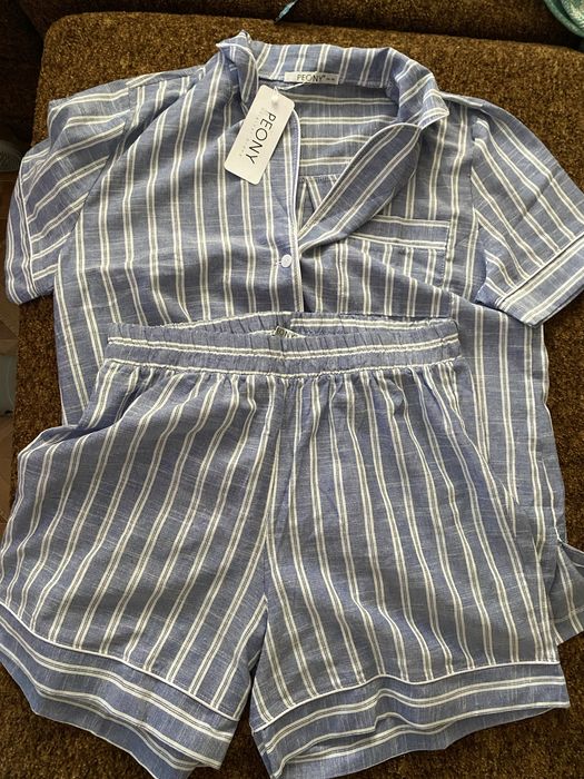 Нова з біркою піжама з льону