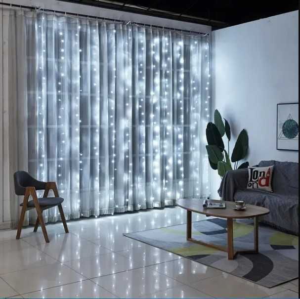 Гирлянда штора на окно Водопад 2*2м 240LED гірлянда на вікно Водоспад