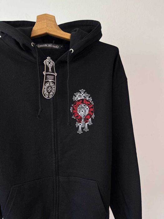 Оверсайз Зіп-Худі Chrome Hearts | Кофта Хром Хартс (Хром Хардс)