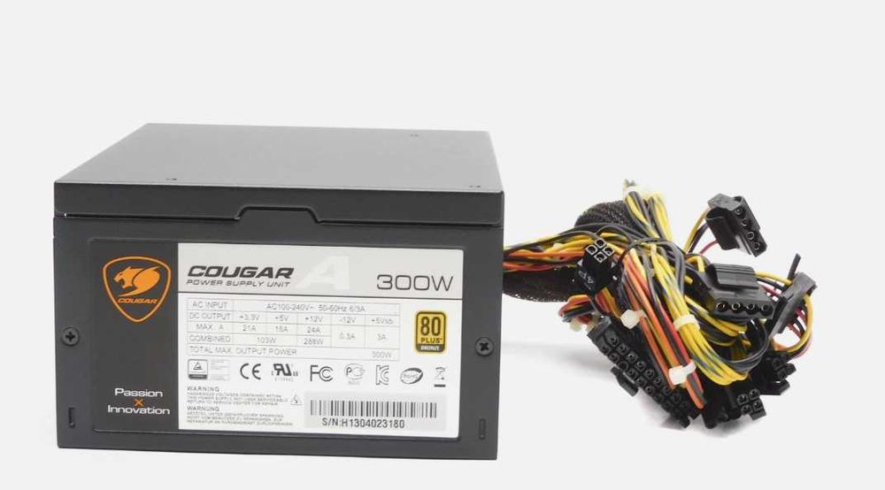 NEW блок живлення COUGAR A300 NSMP,FAN 120мм,2х4 pin CPU, 4x SATA) 80 PLUS Bronze