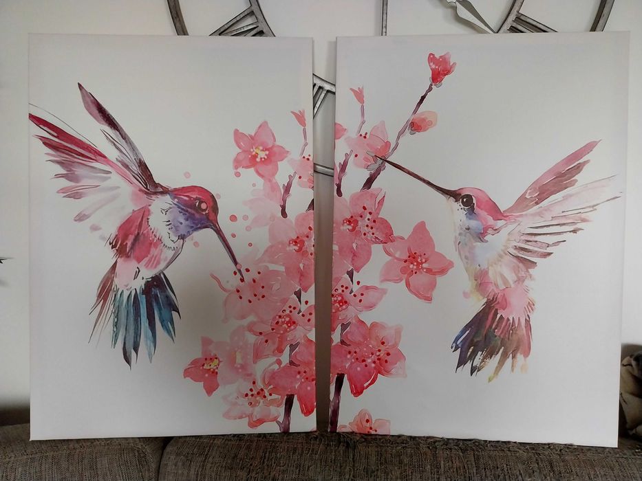 Paintings/Canvases Featuring Hummingbirds