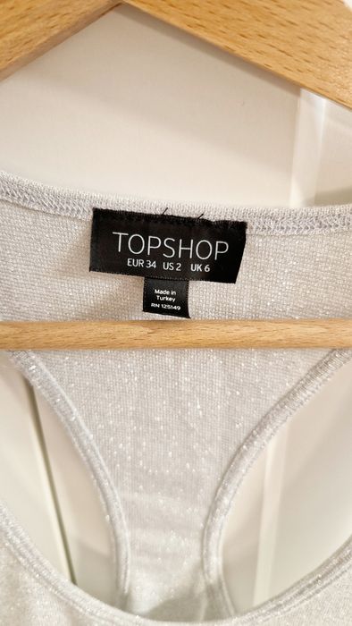 Top z brokatem TOPSHOP XS