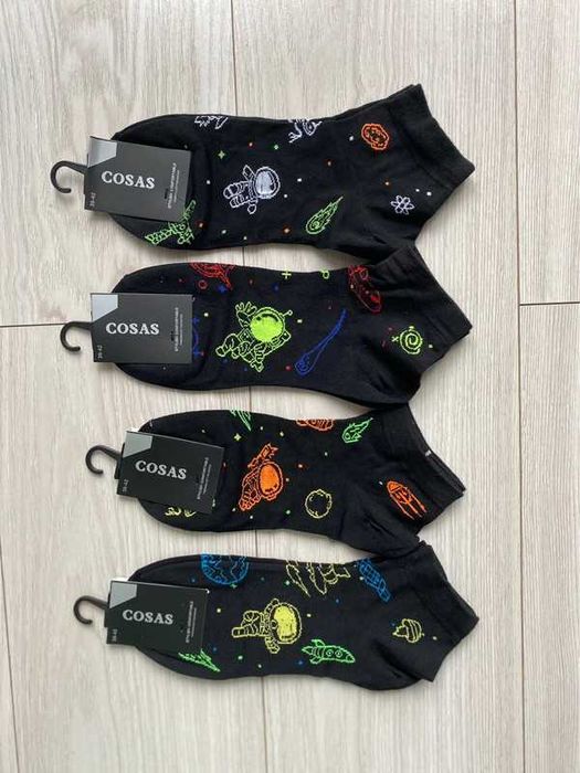 Męskie print kosmos skarpety