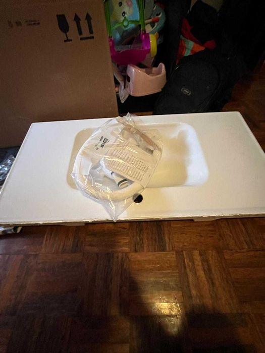 lavatório, branco, 102x49 cm