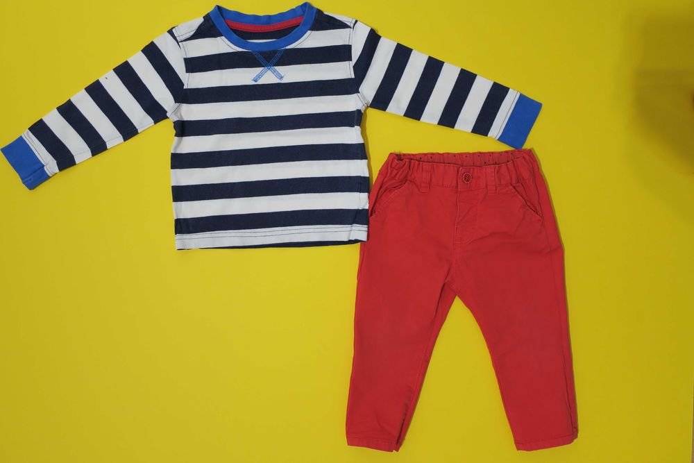 Komplet dla niemowlaka: bluzeczka i spodnie Mayoral, rozm.80