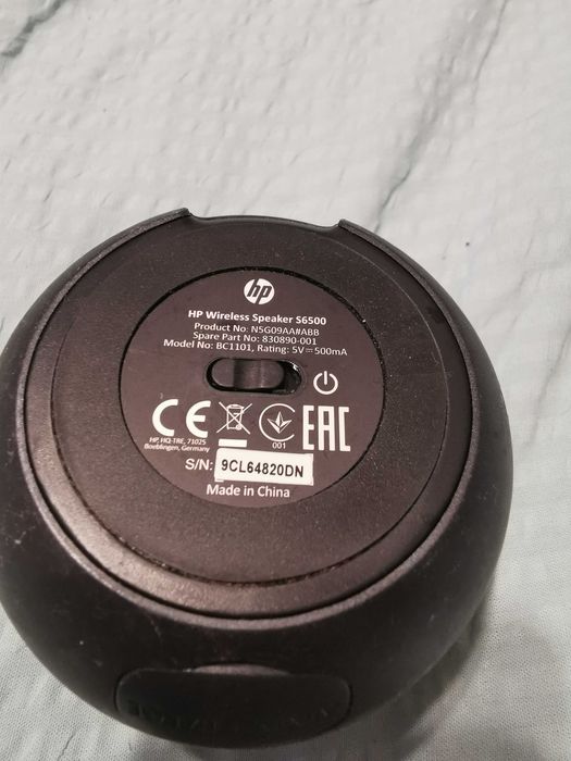 Coluna Som Bluetooth da marca HP