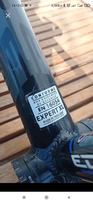 Quadro e garfo de BMX Race, Edge Expert XL