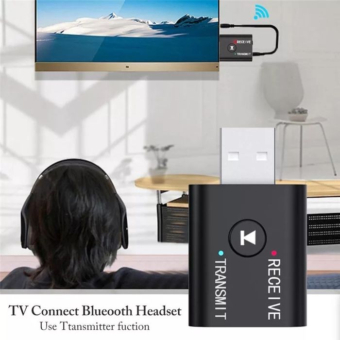 Bluetooth 5,0 передатчик приемник 3,5 мм AUX USB мини 2 в 1 беспроводн