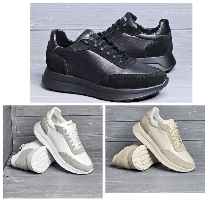 36-41 Натуральная Кожа! Женские белые бежевые черные кожаные кроссовки