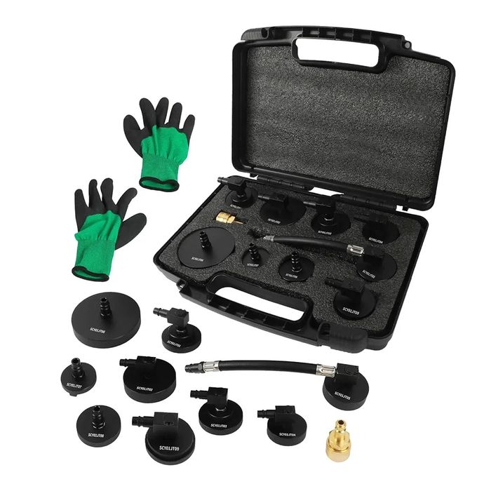 10-częściowy zestaw adapterów do odpowietrzania hamulców