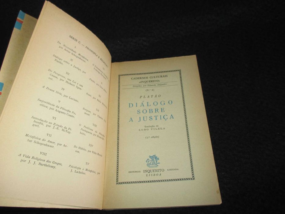 Livro Diálogo Sobre a Justiça Platão