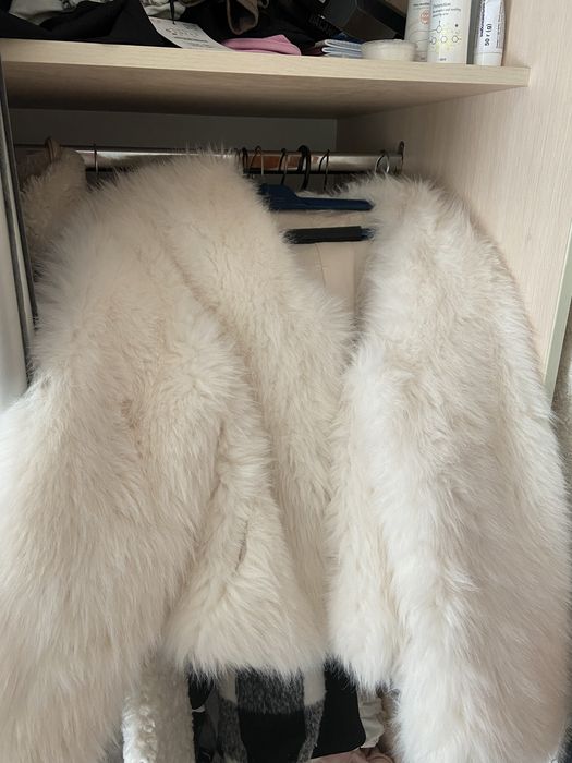Біла шубка як zara до березня продаю