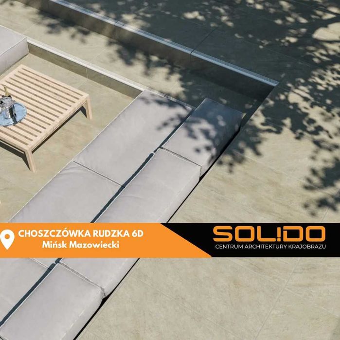 Płyty gresowe/ Płyty tarasowe/ PIETRA SERENA/ 60x60x3cm / NA PODJAZD