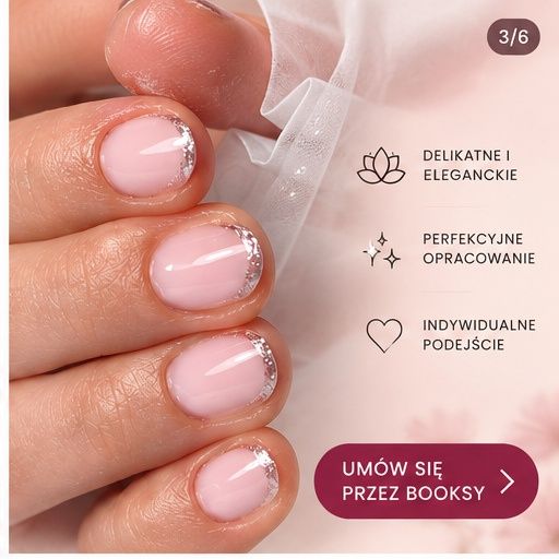 Manicure hybrydowy / żelowy / Przedłużanie paznokci