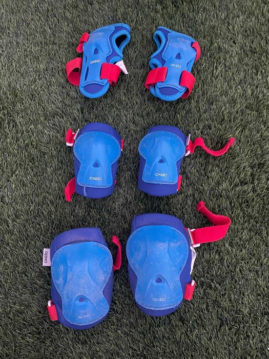 Patins em Linha Criança + Proteções + Capacete
