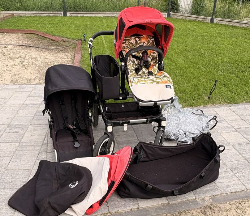 bugaboo donkey - 5 budek, gondola, 2 siedzenia, kosz