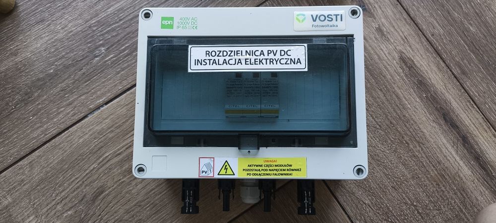 Zestaw zabezpieczeń, zabezpieczenia, rozdzielnie AC i DC do paneli fotowoltaicznych, Fotowoltaika