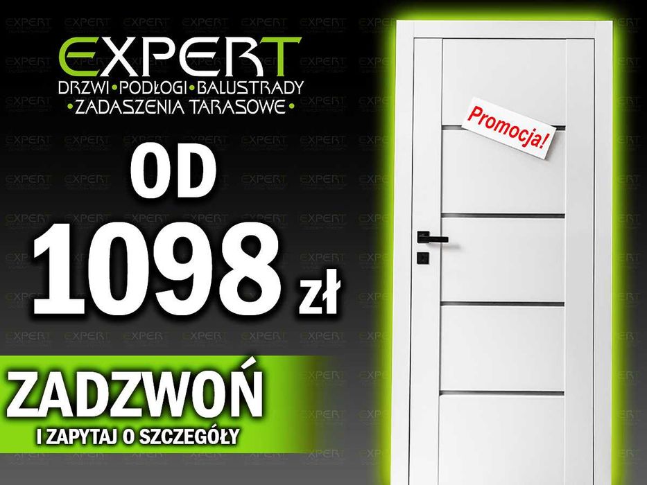 Drzwi + ościeżnica + montaż, hit sprzedażowy, komplet