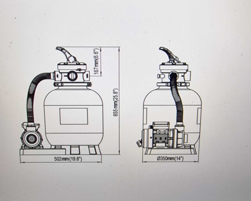 Motor de Piscina Novo 17000 l/h