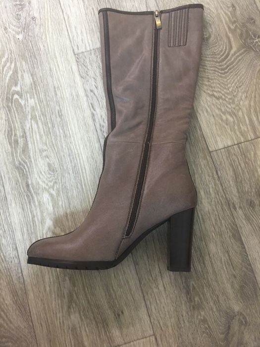 Сапоги женские кожаные