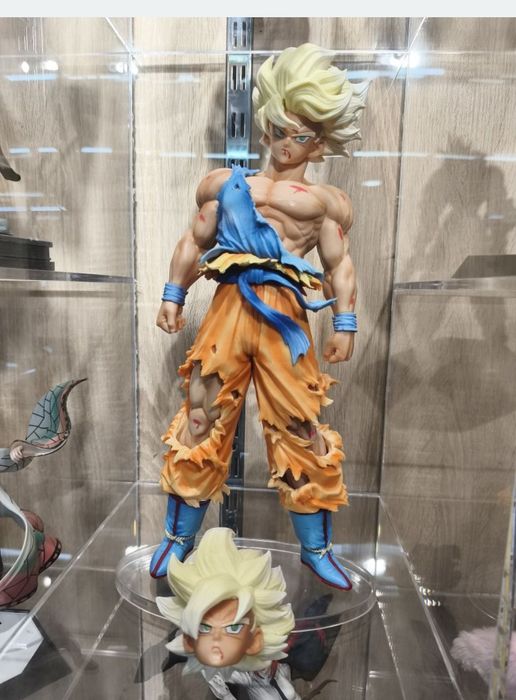 Estátua Dragon Ball com base e 2 cabeças (42cm) - Novo e Selado