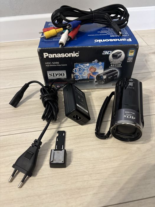 Kamera Panasonic HDC-SD90 komplet, bardzo udany model
