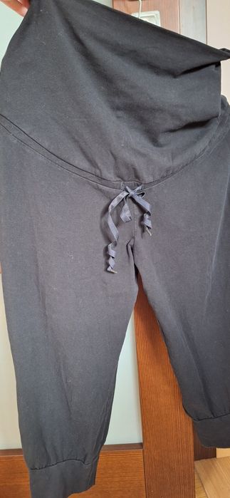 Spodnie L H&M Mama ciążowe bawełniane ,za kolano