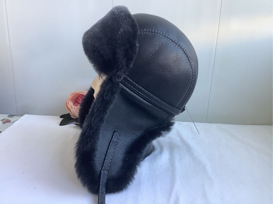Шапка ушанка овчина чоловіча жіноча