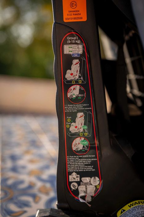Cadeira Auto BeCool Thunder  9-36 Kg ISOFIX