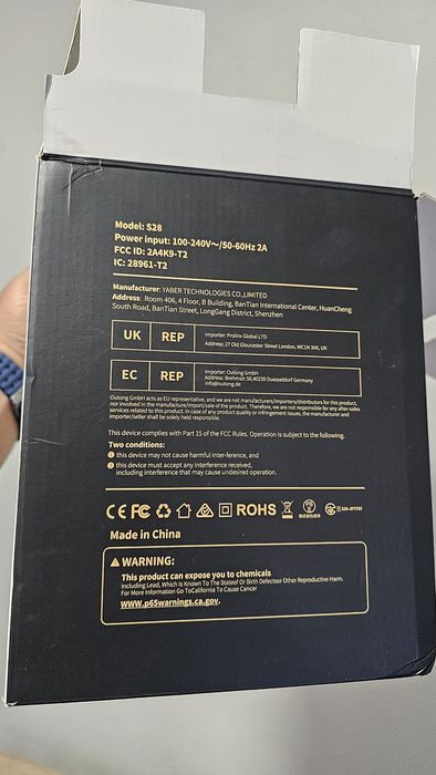 Projetor Putrims S28 + Box Tv android