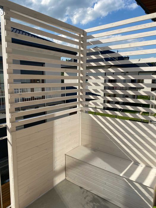 Pergole tarasowe, pergole na balkon. Zabudowy