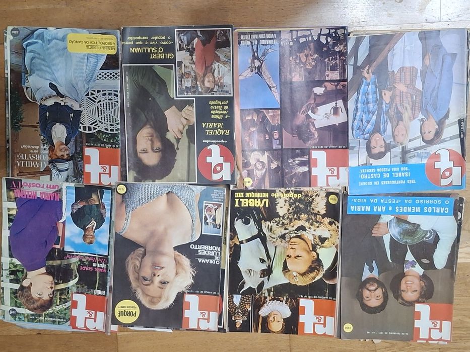 Revistas antigas televisão