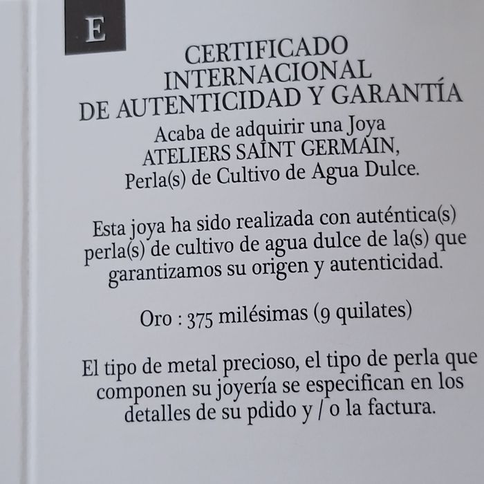 Pulseira de pérolas e ouro 9k - Ateliers Saint Germain