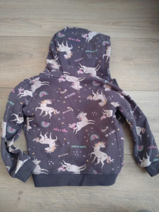 Cool Club, Bluza dziewczęca z kapturem, rozpinana, grafitowa 104